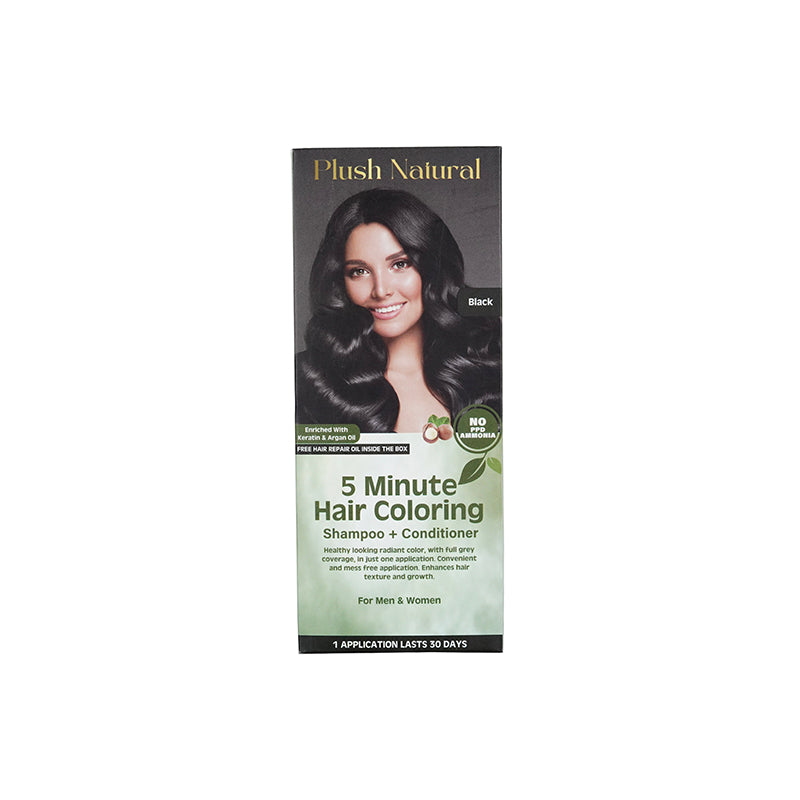 5 Minute Hair Coloring Shampoo + Conditioner (Black)