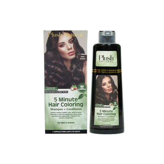 5 Minute Hair Coloring Shampoo + Conditioner (Dark Brown)