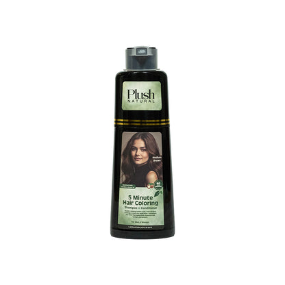5 Minute Hair Coloring Shampoo + Conditioner (Medium Brown)