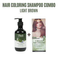 Hair Coloring Shampoo Combo Light Brown
